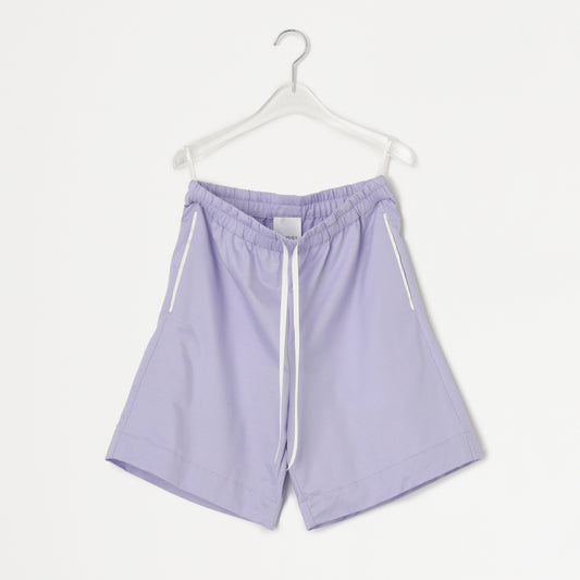 Shiny high-gauge relaxed shorts