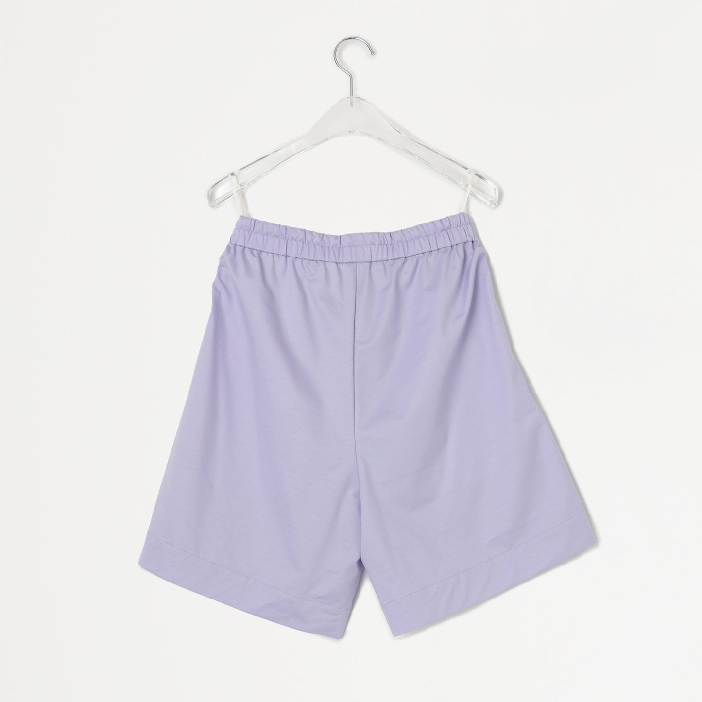 Shiny high-gauge relaxed shorts