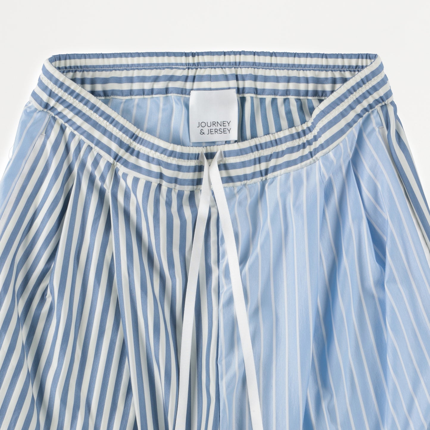 Mix stripe relaxed pants